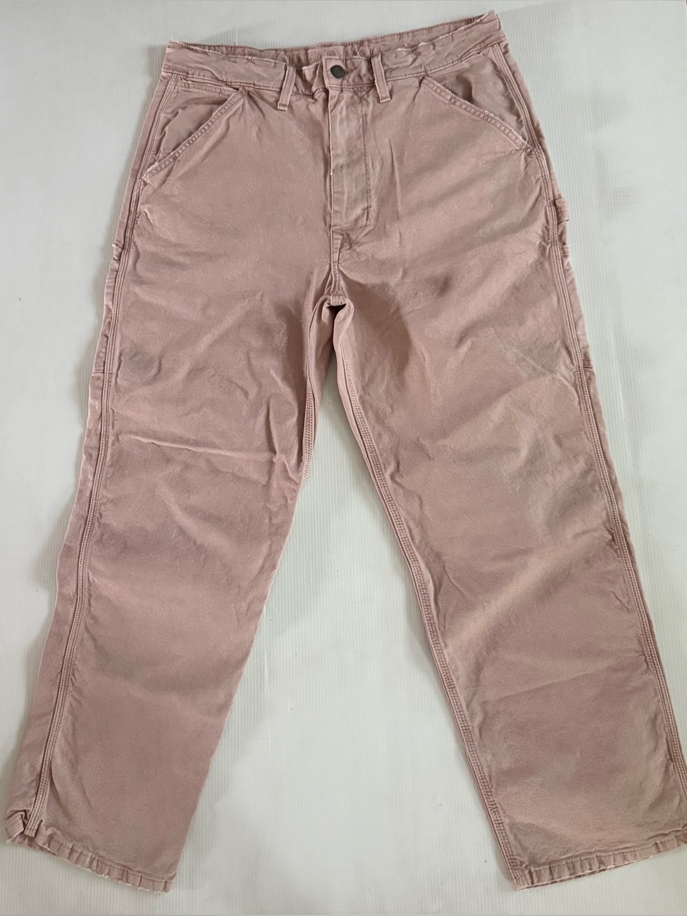 American Eagle Outfitters Mens Carpenter Flex Jeans Size 34x32 Pink Y2K Canvas‎